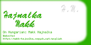 hajnalka makk business card
